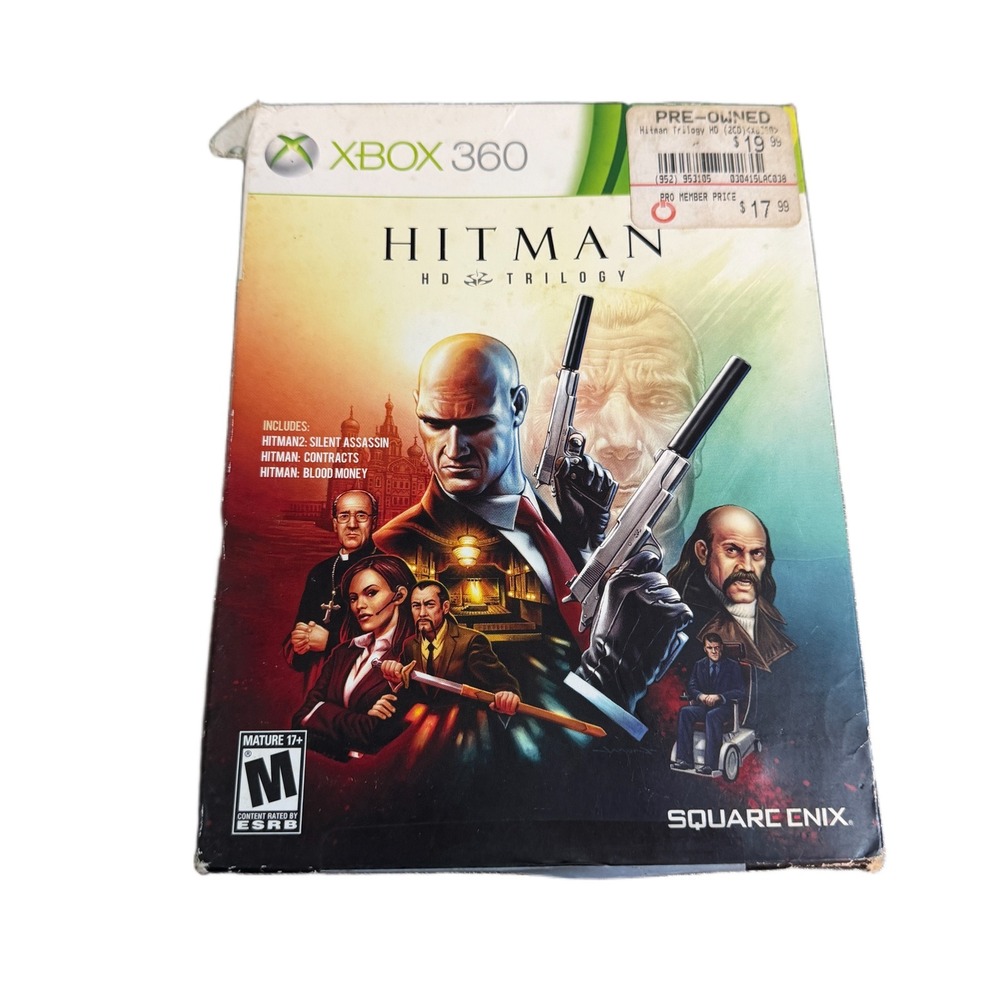Hitman HD Trilogy Xbox 360 Square Enix 3-Game Collection with Art Book 2013